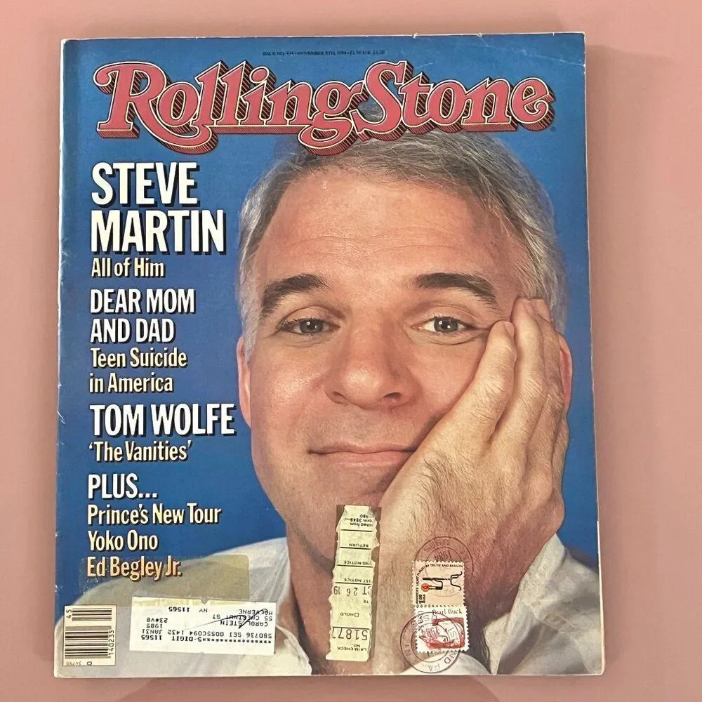Steve Martin - Vintage 80's Rolling Stone Magazine 1984- Issue #434